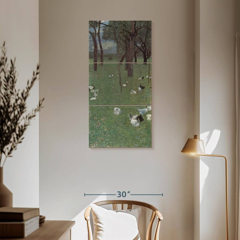 Jardin avec poulets à St. Agatha, H 62 po x l 30 po