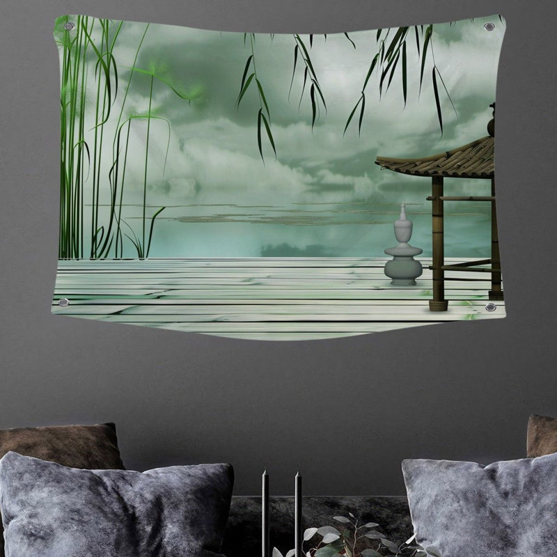 Microfiber Fabric Tapestry, 88" H x 104" W