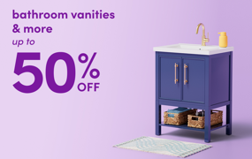 deals on bathroom vanities & more