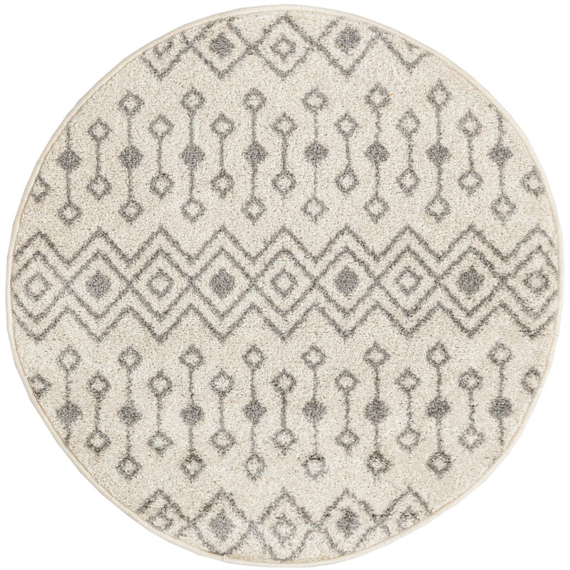 Abstract Indoor Rug, Round 3'3"