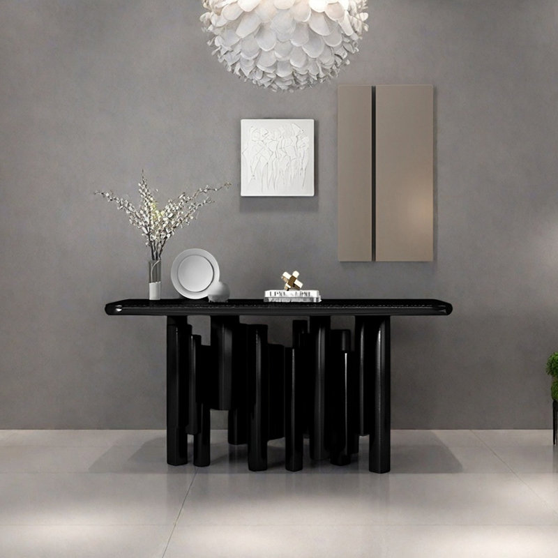 Console Modern Minimalist Art, H 35,43 po x l 62,99 po x P 15,75 po, Noir