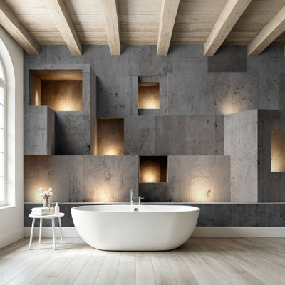Peel and Stick Wallpaper Wall Mural Contemporary Luxury 3D Wall Panels Ambient Glow Wall Art Self Adhesive and Removable