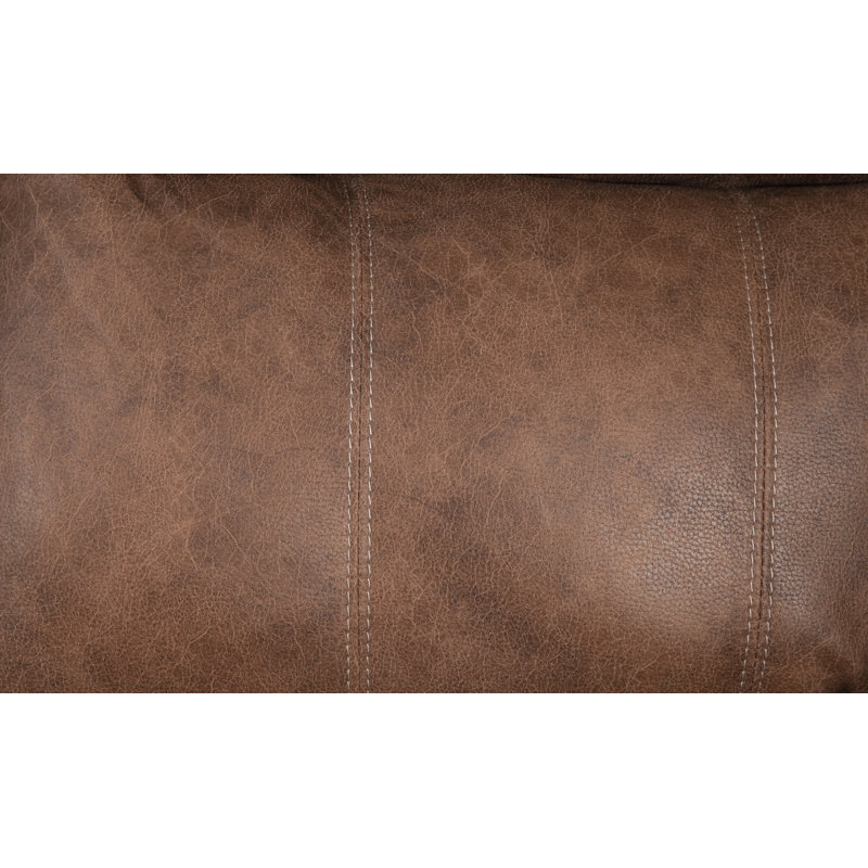 Fauteuil inclinable en similicuir Red Barrel Studio®, Brun