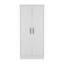 Ensemble de chambre à coucher 2 pièces, armoire avec commode, blanc