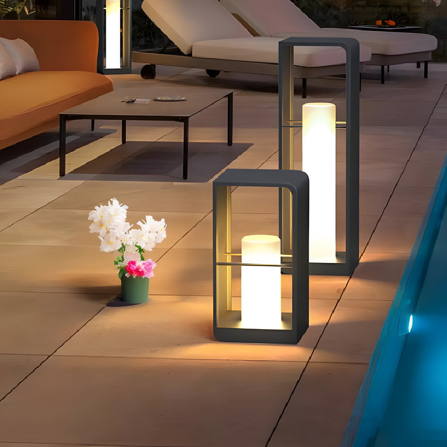 EP Designlab LLC 18.9" Solar Powered Integrated LED Outdoor Table Lamp