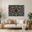 Art mural bleu op Op 44-28279419