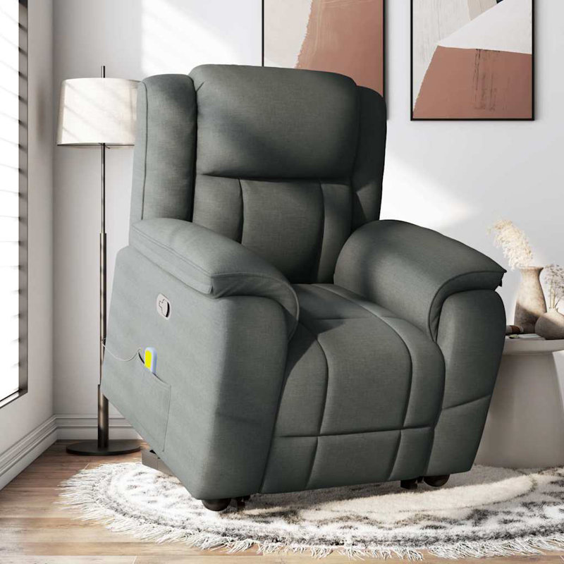  Stand Up Massage Recliner Chair Dark Gray, Gray