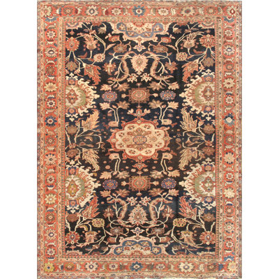 Antique Handmade Wool Oriental Area Rug