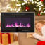 Auzenne 30'' W Matte Black Electric Fireplace