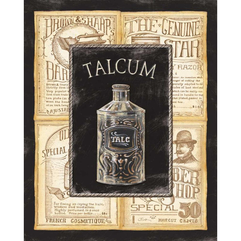 «Lark Manor ™», art sur toile tendue par Audrey, Charlene Gallery: Talcum de toilettage, H 44 po x l 36 po