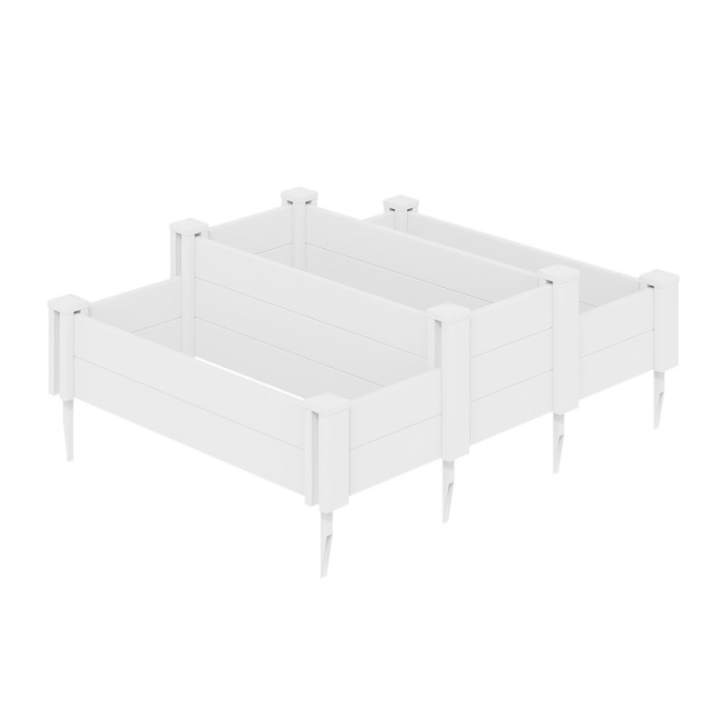 Boîte à fleurs pour jardin en PVC