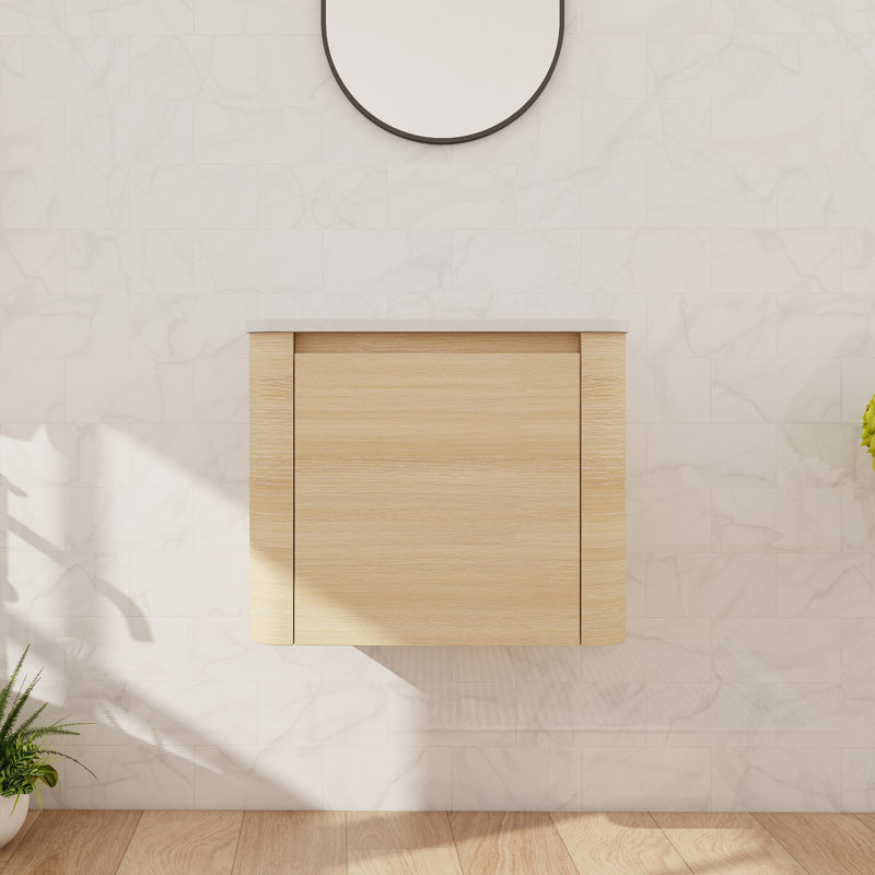 Base de meuble-lavabo mural 24 "avec 1 porte, Beige