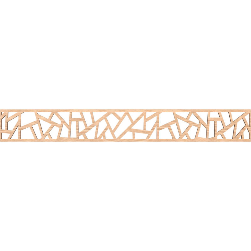 Moulure en bois Harrisburg, Chêne rouge, H 6 po x l 46,5 po x P 0,25 po