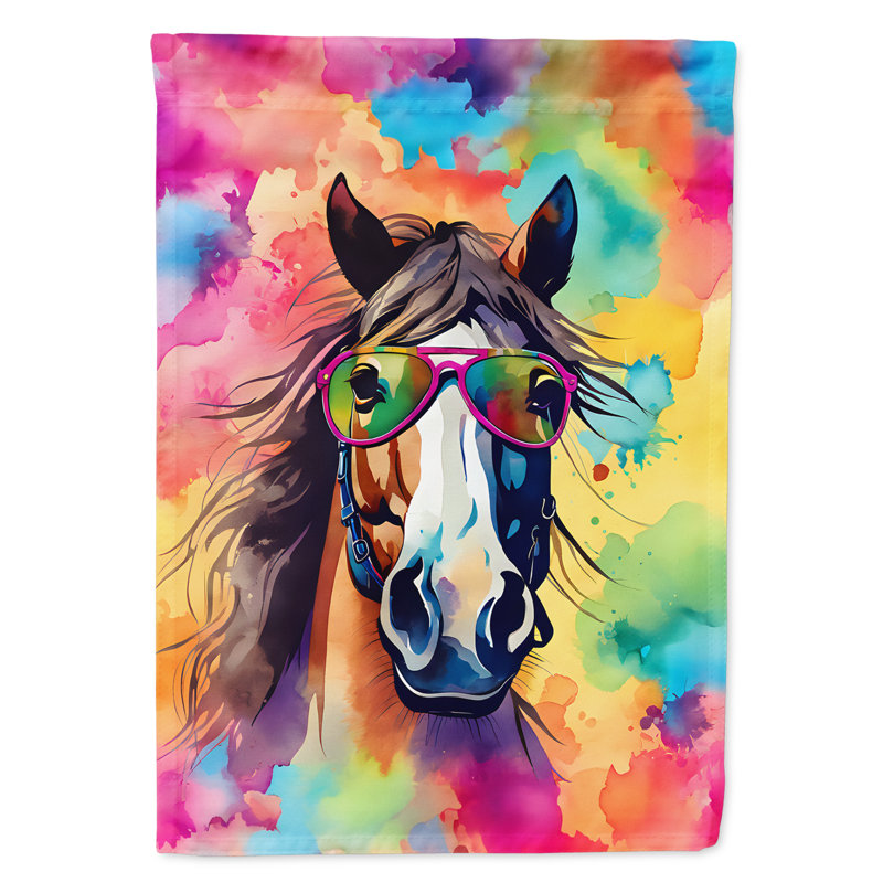 Drapeau maison de cheval hippie