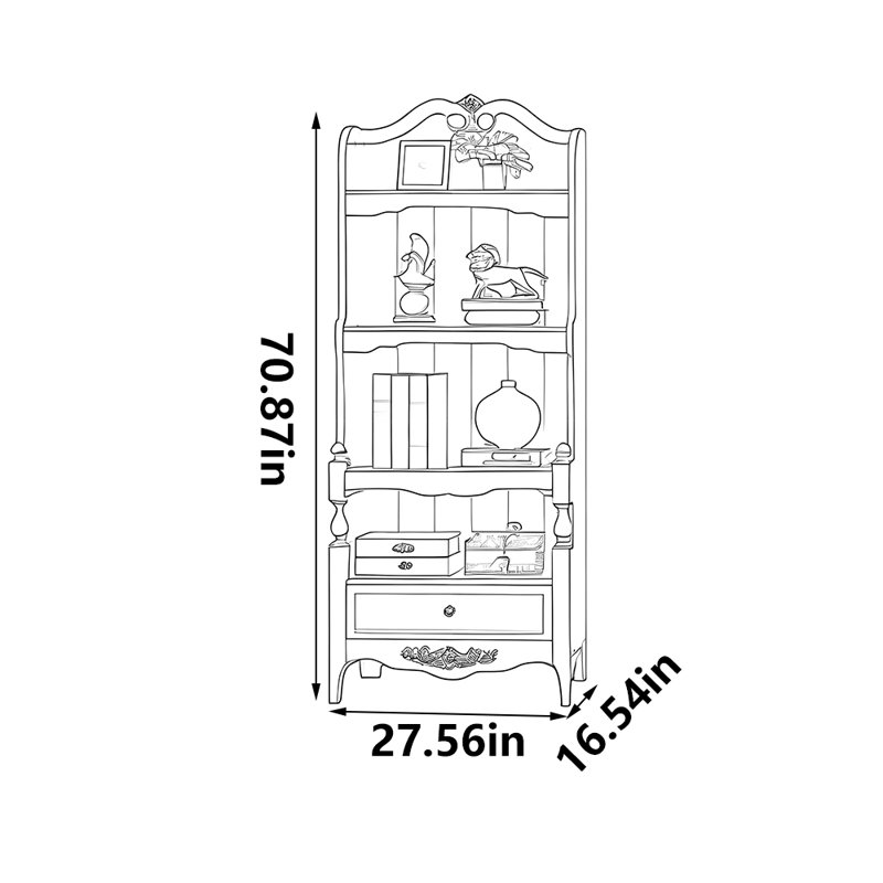 Modern and simple small bookcase