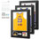 Vitrine en jersey avec protection UV, cadre en bois, tapis et tableau d'affichage pour chemises et photos de sport (paquet de 3)