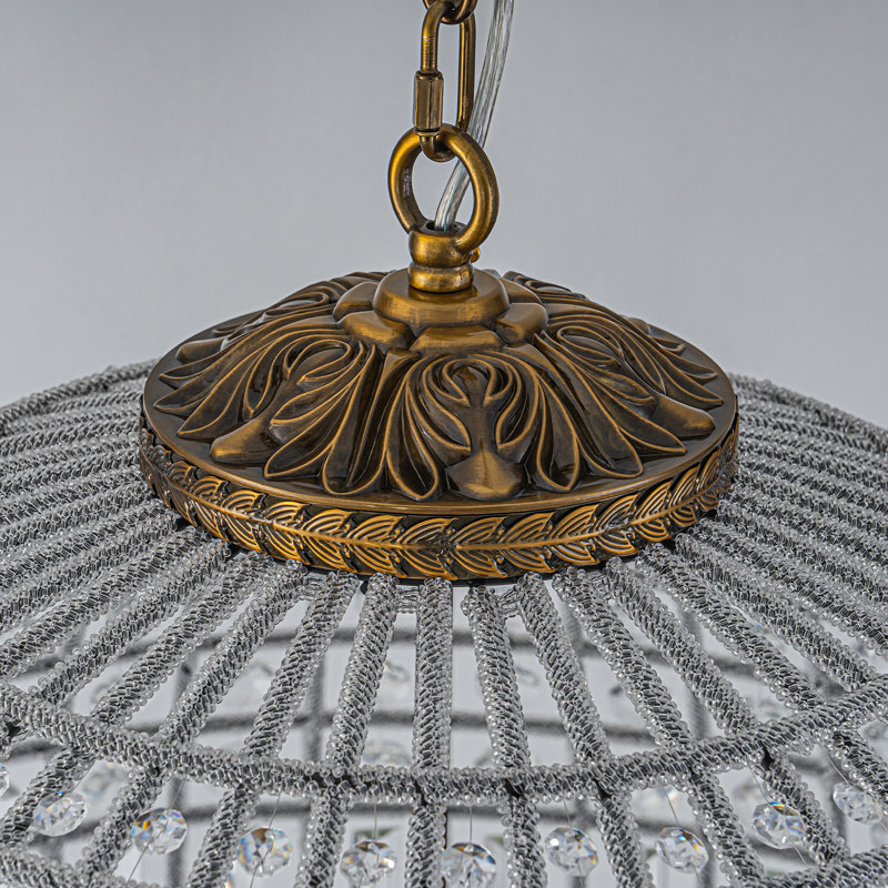 Lustre sphérique Ennu, Bronze antique, H 38,2 po x l 31,5 po x P 31,5 po