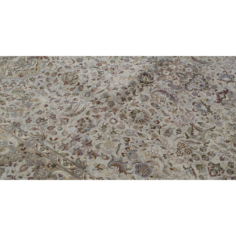 Tapis crème de haute qualité noué à la main
