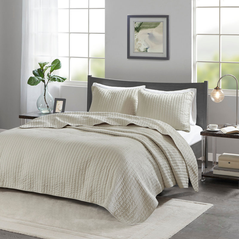 2 Piece Quilt Set Twin/Twin XL, Cream
