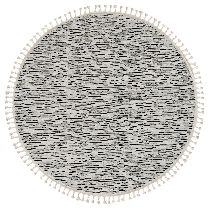 Spirit Tapis grey Rug, Round 190cm