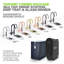 Durable 3-In-1 Tap + Square Drink Station Combo - Black/Stainless Steel with RO, Alkaline, Boiling-103551856