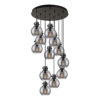 Luminaire suspendu sphère 12 lumières Amrith