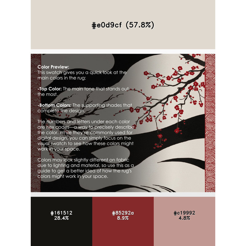 Blossom Drift Rug, Round 4'