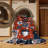 Machine Washable Space Brown Area Rug-388895208