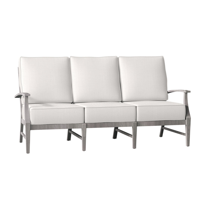 Canapé Croquet, Welt, Teck huître, Sunbrella® ‑ lin neige