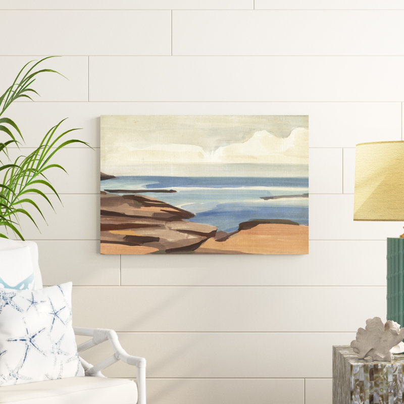 Shore Days I - Wrapped Canvas Print, 24" H x 36" W x 1.25" D