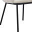 Chaise de salle à manger ivoire et noire en fausse fourrure-1840894486-1840894480