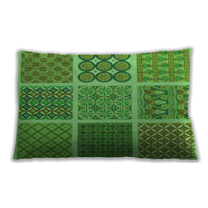 Microsuede Throw Pillow, Green