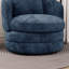 Fauteuil demi-tonneau pivotant en chenille Modern-481052753