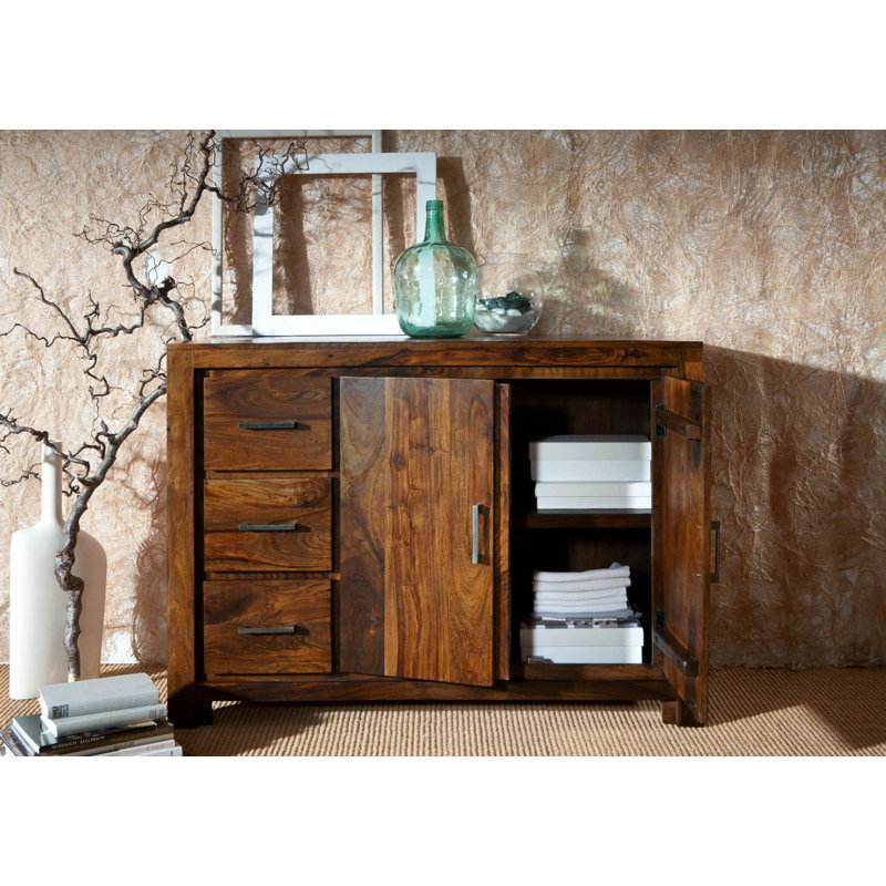 Metro Life 118cm Solid Wood Sideboard
