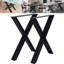 Pattes de table 28 po x 24 po, pattes de table en acier robustes