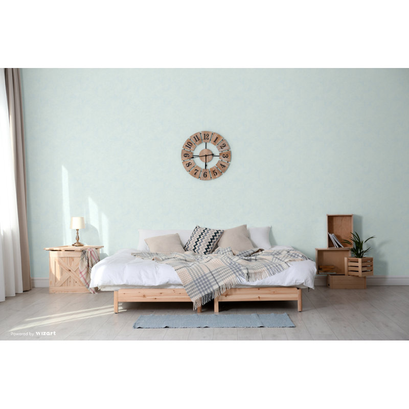 Sherborne 10m x 53cm Textured Wallpaper Roll, Blue