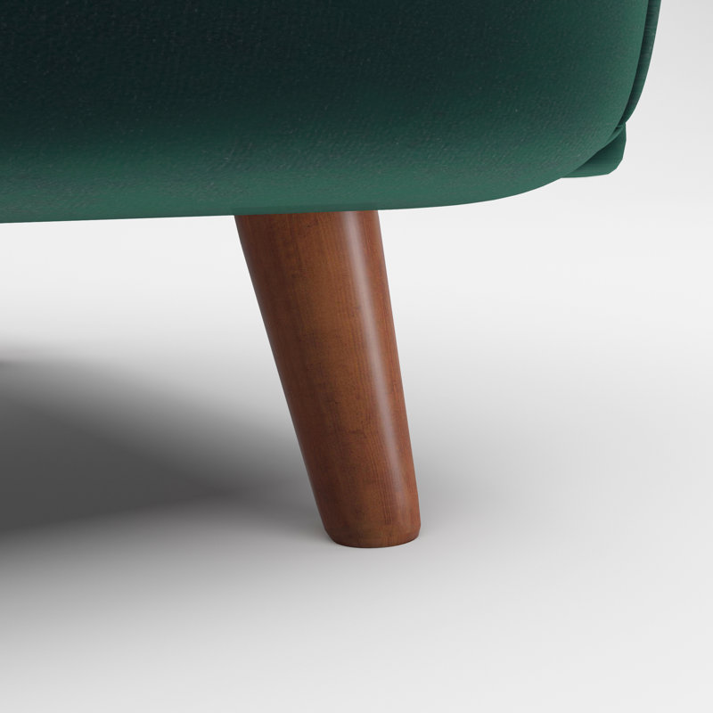 Finnick Velvet Accent Chair, Green Velvet