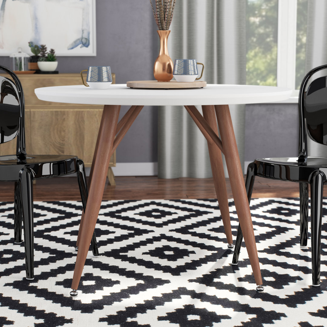 Mayo Round Metal Base Dining Table Wade Logan®