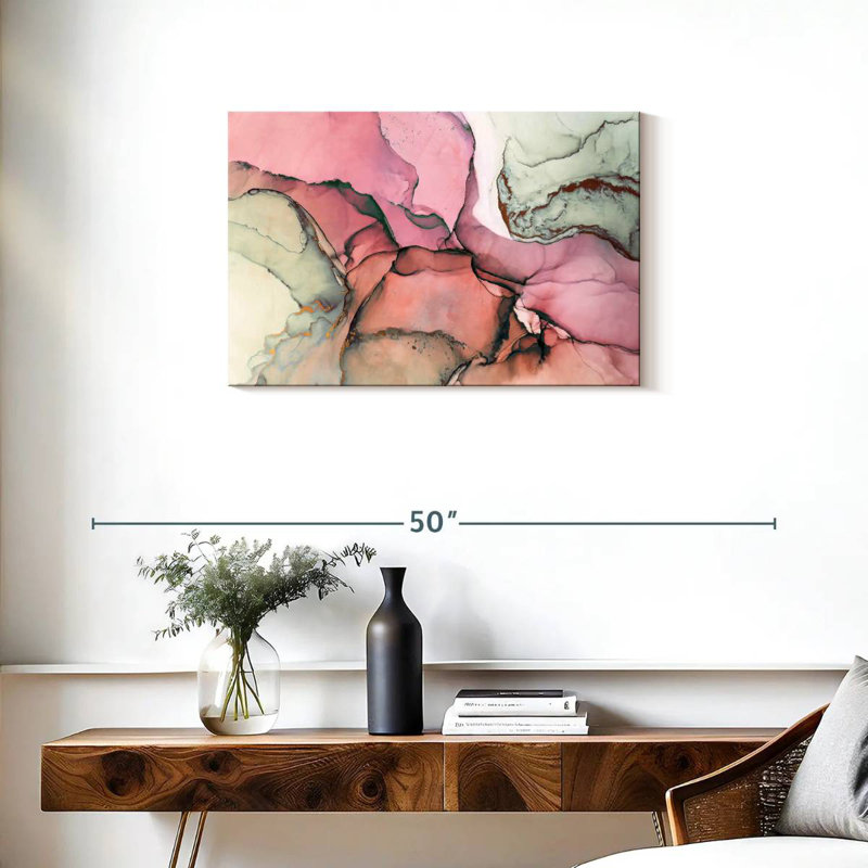 Avery texturé rose abstrait