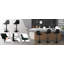 Aljosha Swivel Upholstered Adjustable Height Counter Stool with Metal Frame-601713767