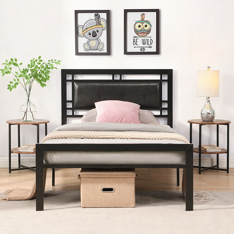 Structure de lit en métal robuste, style moderne et confort pour toute chambre à coucher