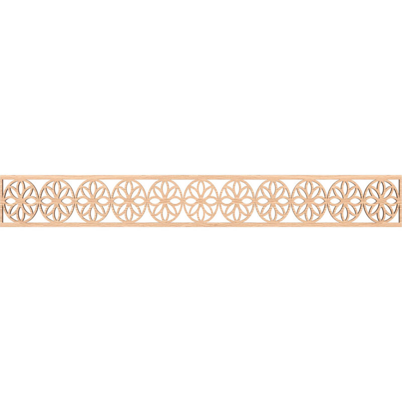 Moulure Blume, Chêne rouge, H 6 po x l 46,5 po x P 0,25 po