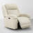 Oversized Genuine Leather Zero Wall Power Recliner with Adjustable Headrest-855428967