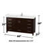 Sheffield 60" Bathroom Vanity Set with 58" Mirror-59388321-59388322