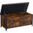 Gaomon Wood Storage Chest – A Multi-functional Storage Bench With Seating And 2 Safety Hinges, Ideal For Entryways. This Farmhouse-style Chest Trunk In Retro Brown Is Perfect For Bedrooms And Living Rooms.
