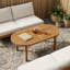  Table Top Natural Solid Teak Wood Modern Surface Dining Tabletop Home-274426165