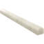 White Carrara 3/4" x 12" Bullnose Marble Look Wall Liner