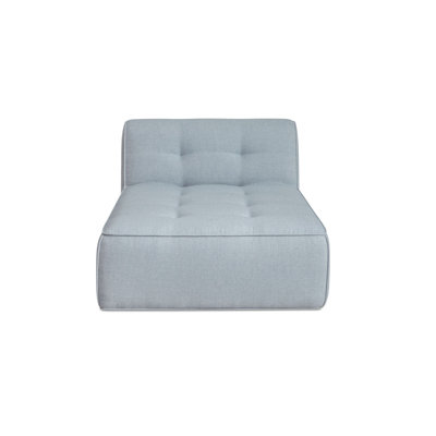 Moe's Home Collection Sunseeker Outdoor Chaise Light Blue In Aluminum