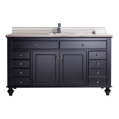 Ensemble de meuble-lavabo double 62 po Woodland