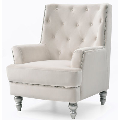 Elegant Ivory Armchair For Cozy Spaces